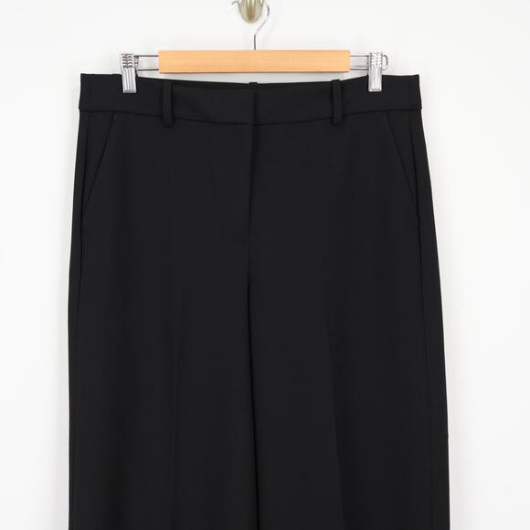 J.Crew Wide Leg Trouser Four Season Stretch Black Size 12 Tall NWT - Picture 2 of 8